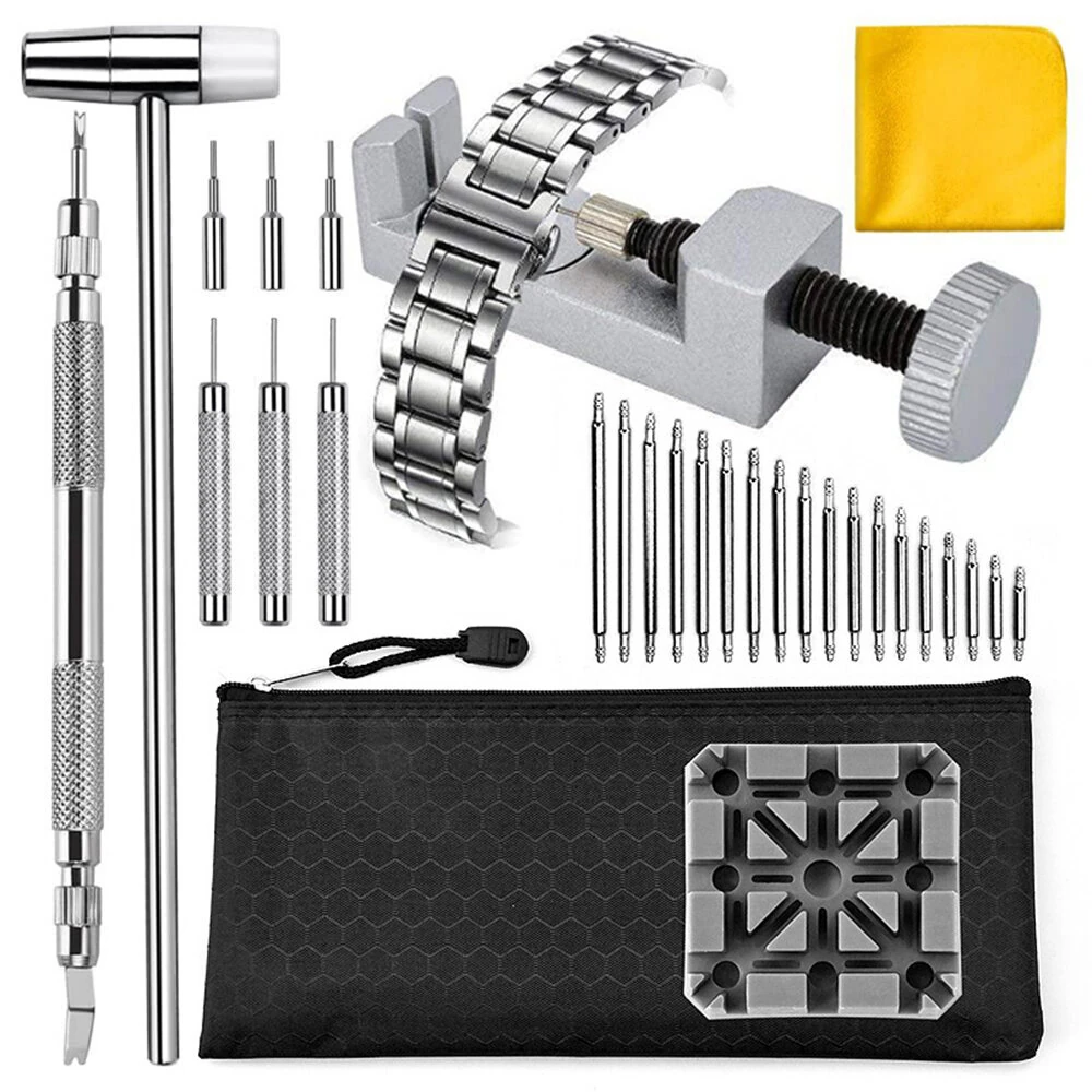10 Pcs Watch Repair Tools with Strap Removal and Replacement Kit Easy to Use Strap Remover and Adjuster (image for) 10 Pcs Watch Repair Tools with Strap Removal and Replacement Kit Easy to Use Strap Remover and Adjuster