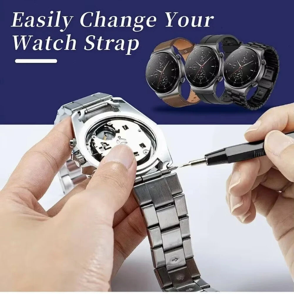 (image for) 147pcs Watch Repair Tool Kit Watch Link Pin Remover Shell Opener Spring Bar Remover Clock Battery Replacement Strap Needle Set Accessor