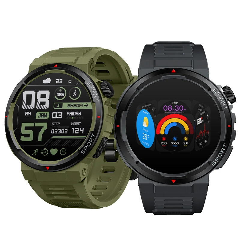 (image for) [2024 World Premiere]Zeblaze Ares 3 Plus 1.43 inch AMOLED Stainless Steel Navigation Crown IP68 Waterproof Realtek8773 Voice Calling 100+ Sport Modes 24H Health Monitor SpO2 Smart Watch