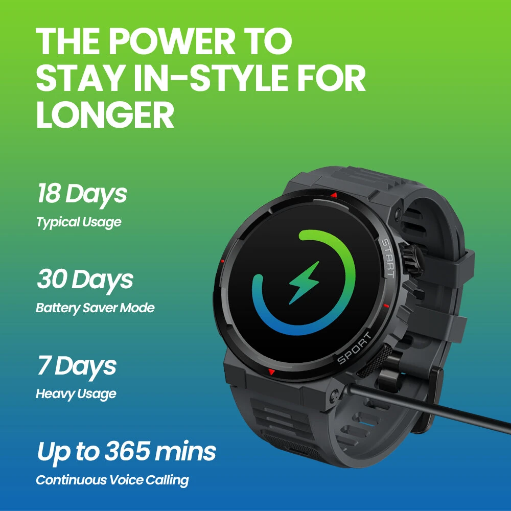 (image for) [2024 World Premiere]Zeblaze Ares 3 Plus 1.43 inch AMOLED Stainless Steel Navigation Crown IP68 Waterproof Realtek8773 Voice Calling 100+ Sport Modes 24H Health Monitor SpO2 Smart Watch