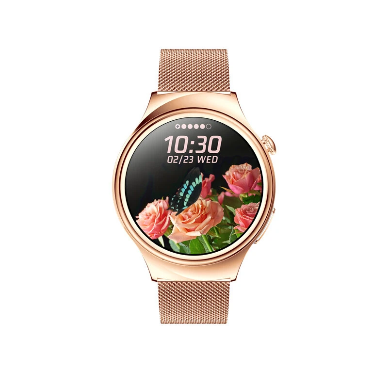 (image for) ET390 1.27inch HD Screen Female-Customization Women's Health ECG AI Medical Diagnosis bluetooth Call Heart Rate Blood Pressure Blood Oxygen Monitor Sleep Monitoring Non-invasive Blood Glucose