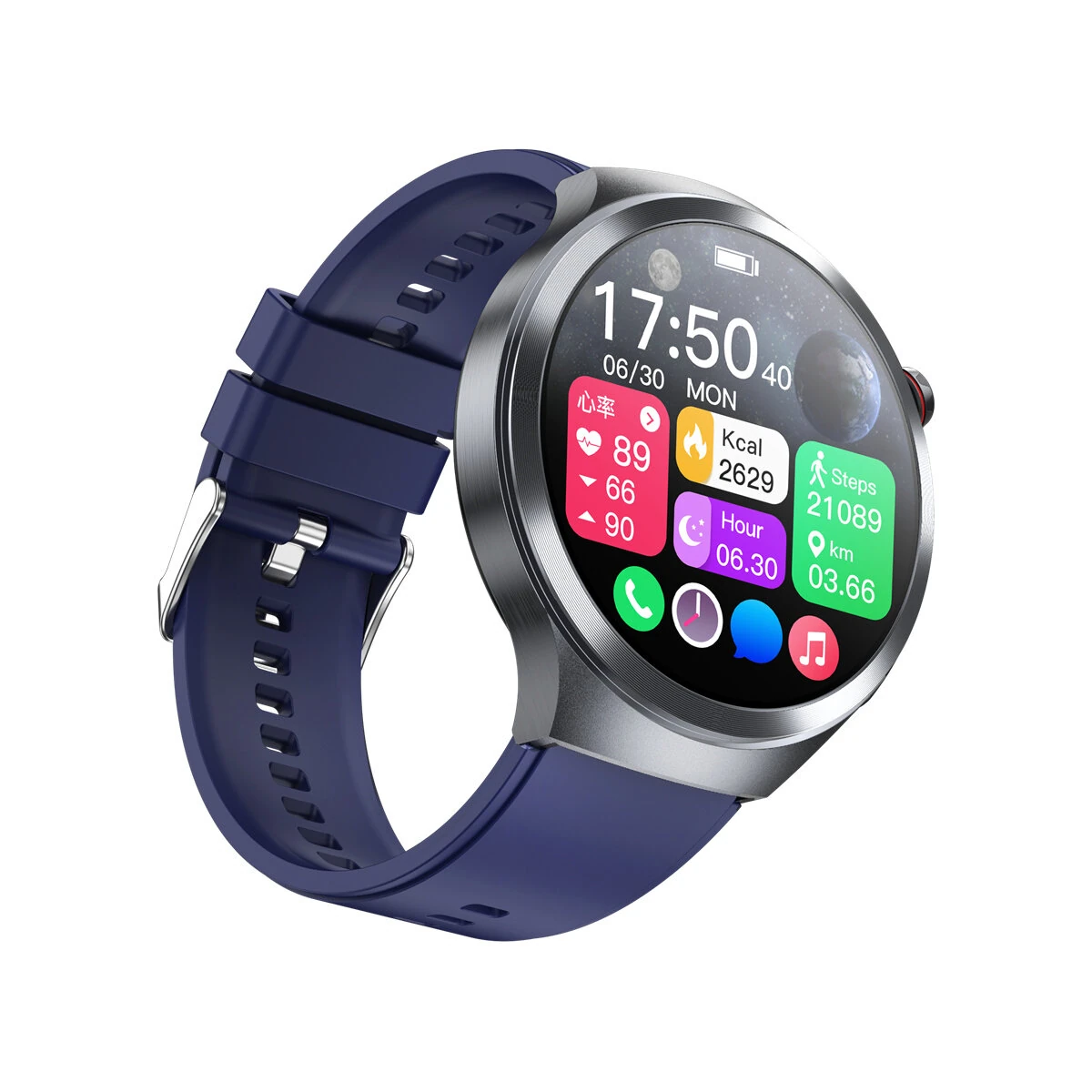 (image for) ET475 1.73-inch AMOLED Display ECG Micro Examination NFC Alipay AI Diagnosis bluetooth Call Heart Rate Blood Pressure Blood Oxygen Monitor Sleep Monitoring Non-invasive Blood Glucose Measurem