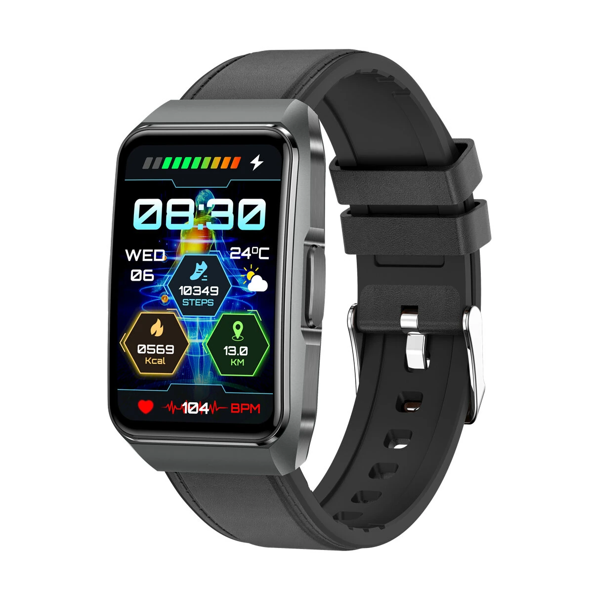 (image for) ET650 1.57inch HD Screen ECG HRV Lorenz Analysis Micro-physical Examination Heart Rate Blood Pressure Blood Composition SpO2 Monitor Sleep Monitoring Non-invasive Blood Glucose Measurement SO