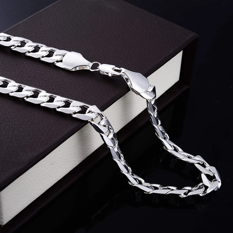 (image for) Fashion Men Women Neck Necklace Classic Chain Jewelry Male Trendy Chain Necklace HipHop Jewelry Gift