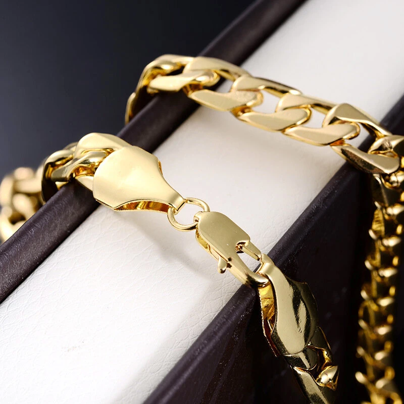 (image for) Fashion Men Women Neck Necklace Classic Chain Jewelry Male Trendy Chain Necklace HipHop Jewelry Gift