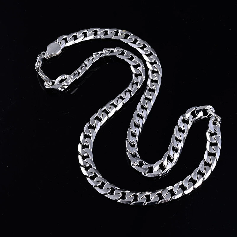 (image for) Fashion Men Women Neck Necklace Classic Chain Jewelry Male Trendy Chain Necklace HipHop Jewelry Gift