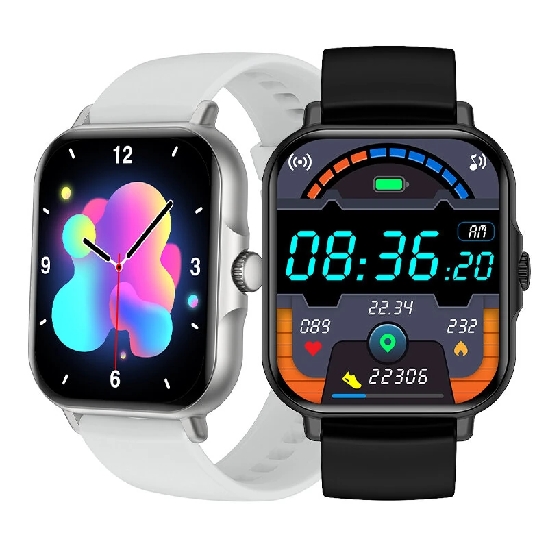 (image for) H15Plus 1.83inch HD Screen bluetooth Call Heart Rate Blood Pressure Blood Oxygen Monitor Sleep Monitoring Multi-sport Modes Music Playback IP67 Waterproof Smart Watch