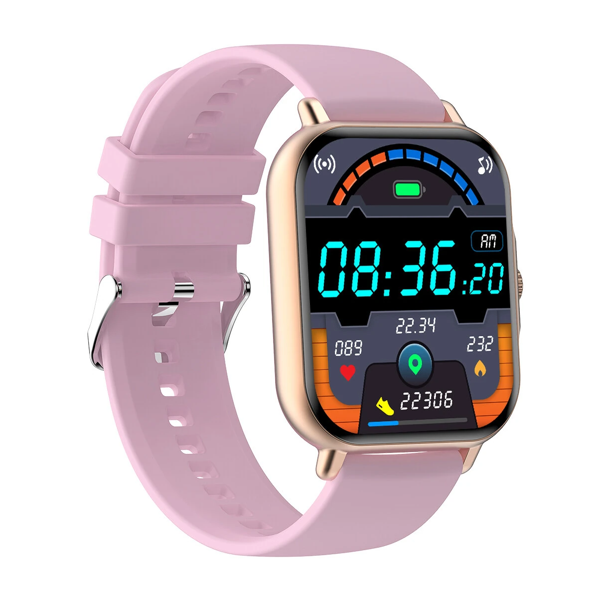 (image for) H15Plus 1.83inch HD Screen bluetooth Call Heart Rate Blood Pressure Blood Oxygen Monitor Sleep Monitoring Multi-sport Modes Music Playback IP67 Waterproof Smart Watch