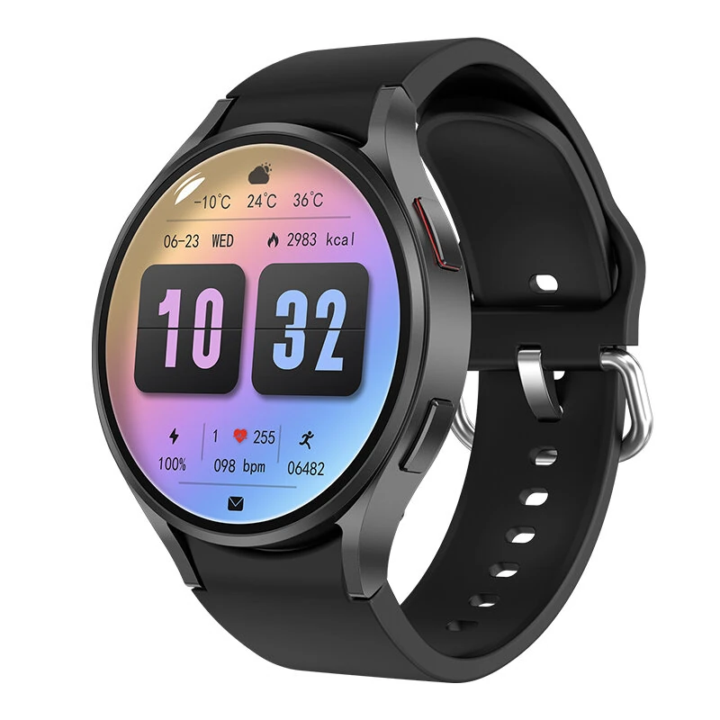 (image for) M10 1.4inch HD Screen bluetooth Call Heart Rate Blood Pressure Blood Oxygen Monitor Blood Sugar Sleep Monitoring Multi-sport Modes GPS Record Music Playback IP68 Waterproof Smart Watch