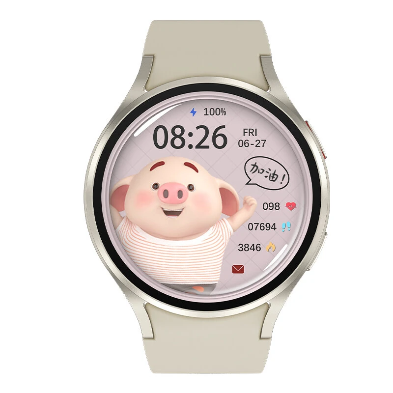 (image for) M10 1.4inch HD Screen bluetooth Call Heart Rate Blood Pressure Blood Oxygen Monitor Blood Sugar Sleep Monitoring Multi-sport Modes GPS Record Music Playback IP68 Waterproof Smart Watch