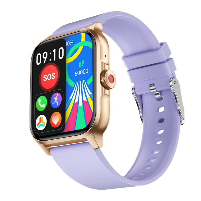 (image for) QX15 1.85inch HD Screen HiFi Music Voice Assistant bluetooth Call Heart Rate Blood Pressure Blood Oxygen Monitor Sleep Monitoring Women's Health Multi-sport Modes Music Playback IP68 Waterpro