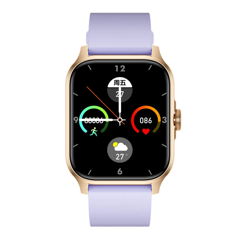 (image for) QX15 1.85inch HD Screen HiFi Music Voice Assistant bluetooth Call Heart Rate Blood Pressure Blood Oxygen Monitor Sleep Monitoring Women's Health Multi-sport Modes Music Playback IP68 Waterpro
