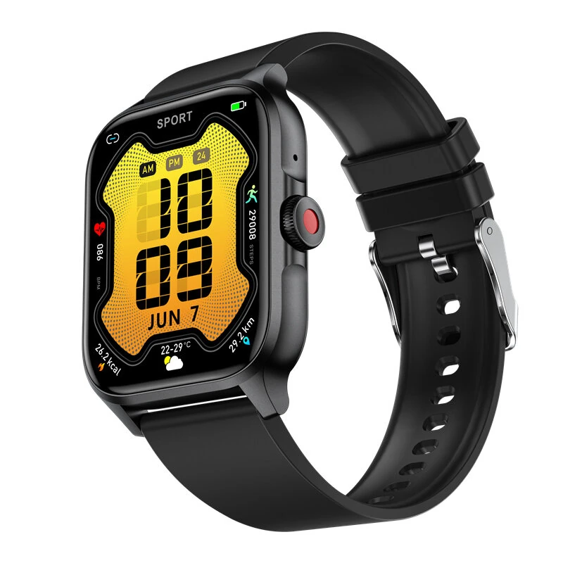 (image for) QX15 1.85inch HD Screen HiFi Music Voice Assistant bluetooth Call Heart Rate Blood Pressure Blood Oxygen Monitor Sleep Monitoring Women's Health Multi-sport Modes Music Playback IP68 Waterpro