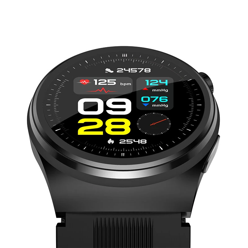 (image for) S28 1.39inch HD Screen Air Pump Airbag Type NFC bluetooth Call Heart Rate Blood Pressure Blood Glucose SpO2 Monitor Sleep Monitoring Uric Acid Lipid Function Breathing Exercise SOS Emergency 