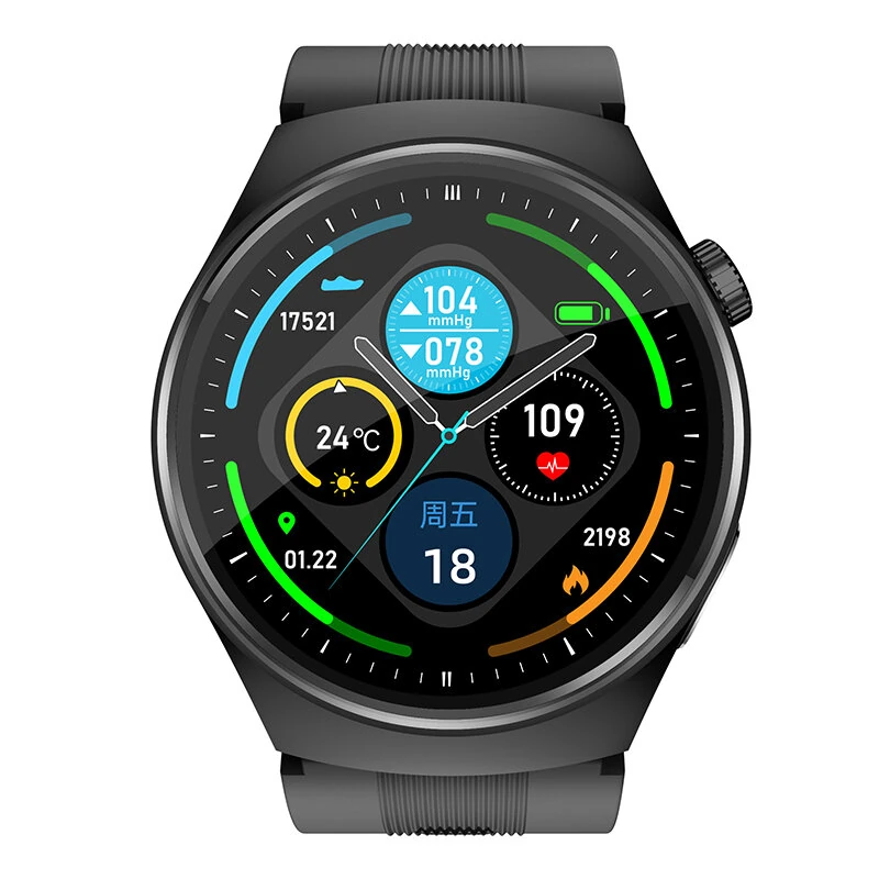 (image for) S28 1.39inch HD Screen Air Pump Airbag Type NFC bluetooth Call Heart Rate Blood Pressure Blood Glucose SpO2 Monitor Sleep Monitoring Uric Acid Lipid Function Breathing Exercise SOS Emergency 