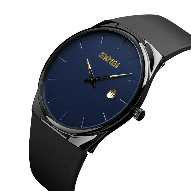 (image for) SKMEI Men's Quartz Watch Waterproof Small Dial Date Calendar Simple Fashion Sports Watch for Men Women