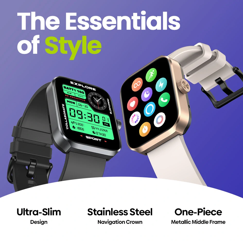 (image for) [World Premiere]Zeblaze Beyond 3 Plus Built-in GPS & Route Import 1.78 inch AMOLED 3 ATM Swimming Stainless Steel Navigation Crown Lightweight Heatlh Monitoring Smart Watch