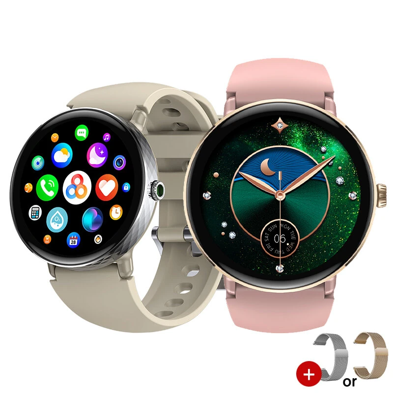 (image for) [World Premiere]Zeblaze Lily 2 1.2inch AMOLED Double Straps bluetooth Call Heart Rate Blood Pressure Blood Oxygen Monitor Sleep Monitoring Breathe Training Women's Health Multi-sport Modes IP