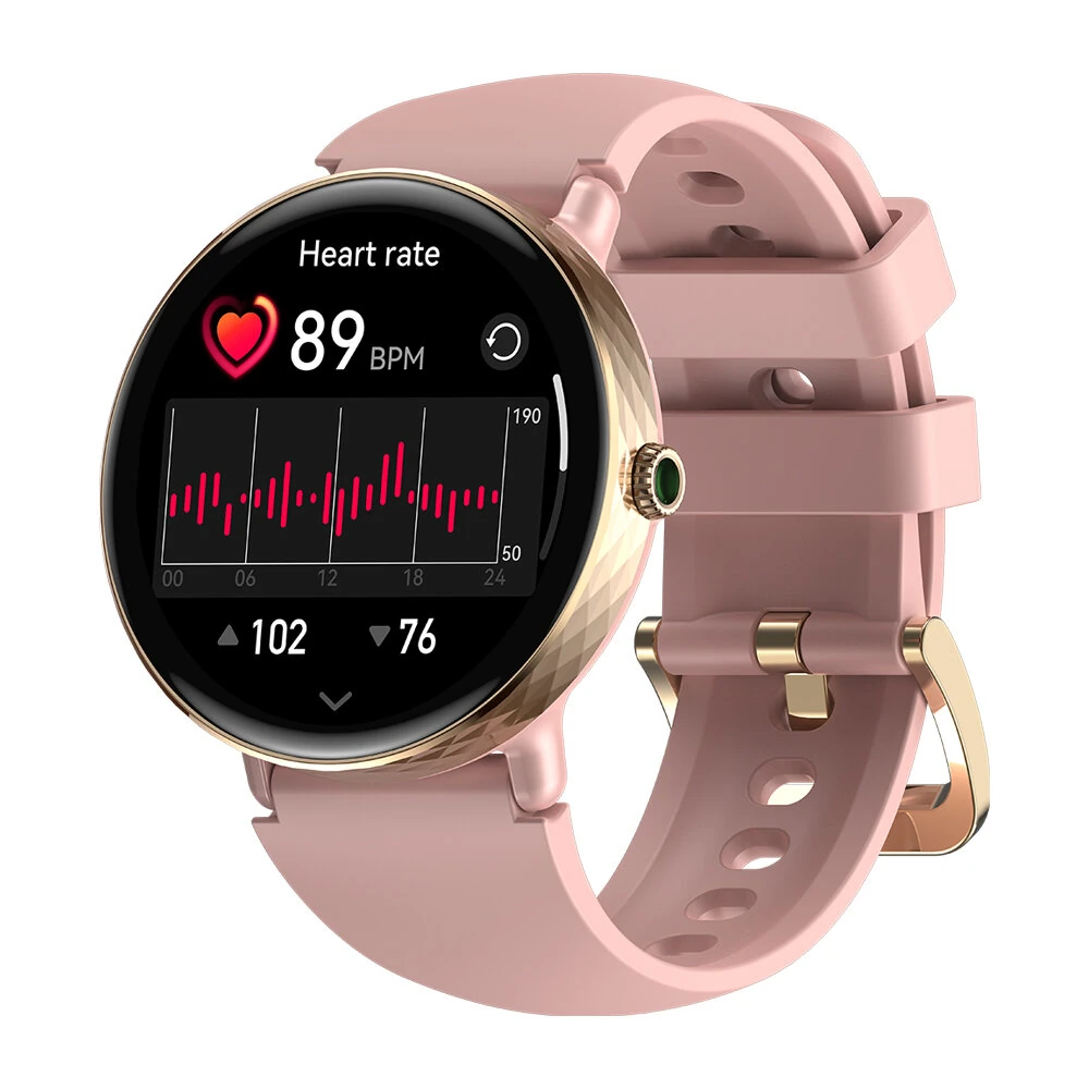 (image for) [World Premiere]Zeblaze Lily 2 1.2inch AMOLED Double Straps bluetooth Call Heart Rate Blood Pressure Blood Oxygen Monitor Sleep Monitoring Breathe Training Women's Health Multi-sport Modes IP