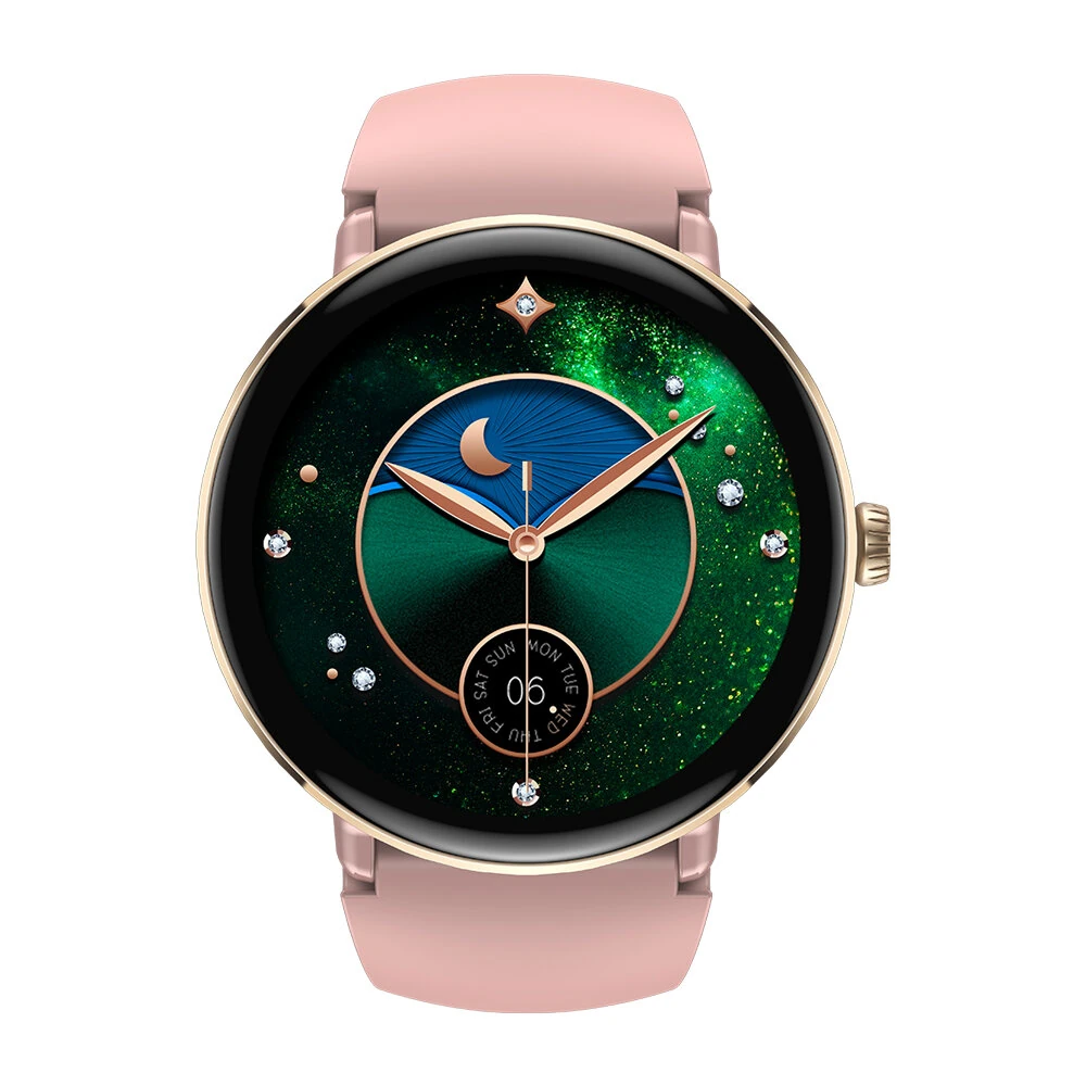 (image for) [World Premiere]Zeblaze Lily 2 1.2inch AMOLED Double Straps bluetooth Call Heart Rate Blood Pressure Blood Oxygen Monitor Sleep Monitoring Breathe Training Women's Health Multi-sport Modes IP