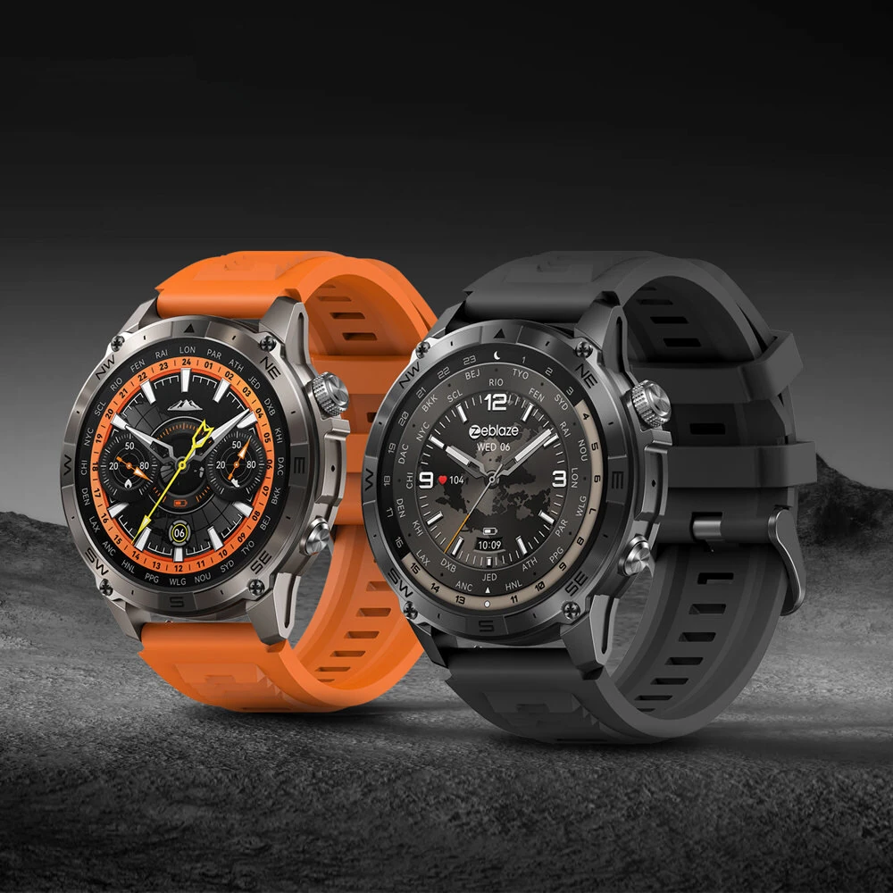 (image for) [World Premiere]Zeblaze Stratos 2 Plus 1.43 inch AMOLED GPS Health and Fitness Barometric Altimeter Compass 3 ATM Waterproof Smart Watch