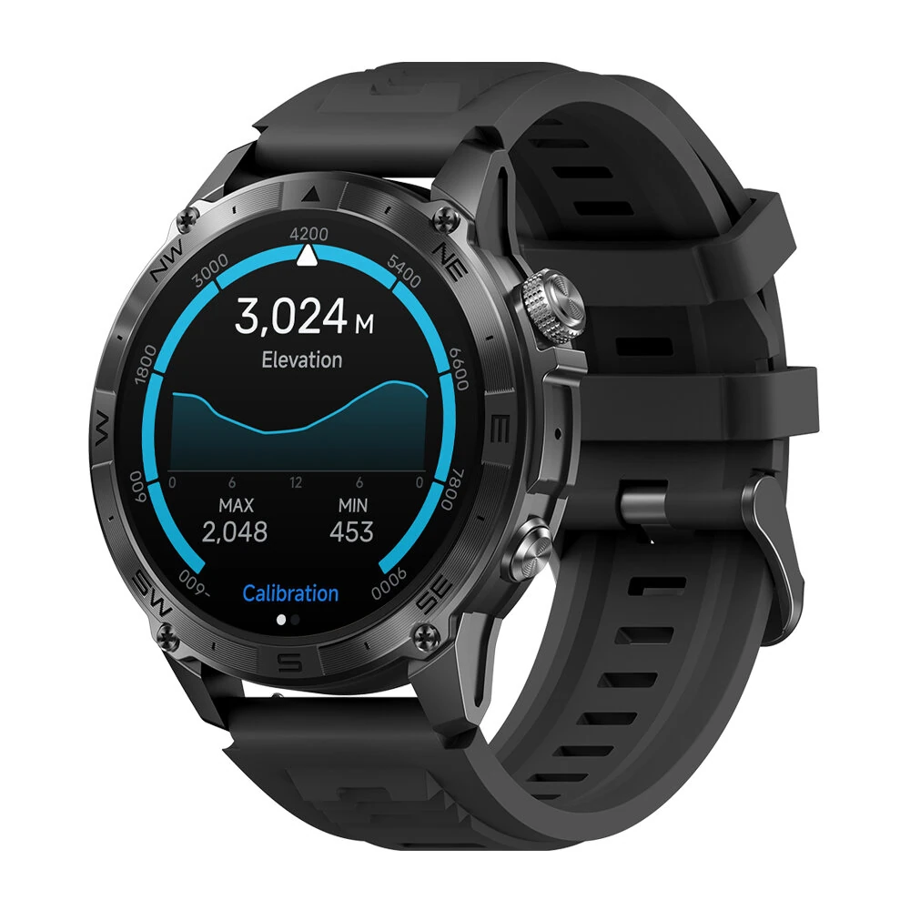 (image for) [World Premiere]Zeblaze Stratos 2 Plus 1.43 inch AMOLED GPS Health and Fitness Barometric Altimeter Compass 3 ATM Waterproof Smart Watch