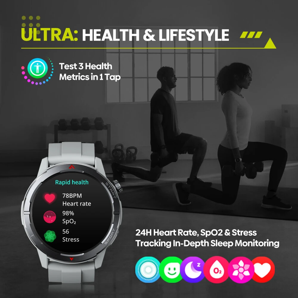 (image for) [World Premiere]Zeblaze Stratos 3 Ultra 1.43 inch AMOLED GPS Dual Brand GNSS 5 ATM IP69K Waterproof Health Management Ultimate Outdoor GPS Smart Watch