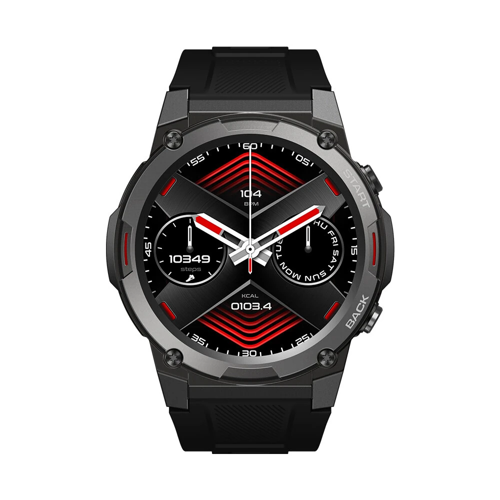 (image for) Zeblaze Vibe 7 Pro 1.43 inch AMOLED Display 3ATM&IP69K Waterproof bluetooth Call Heart Rate Blood Oxygen Monitor Sleep Monitoring Breathe Training Women's Health Multi-sport Modes Music Playb
